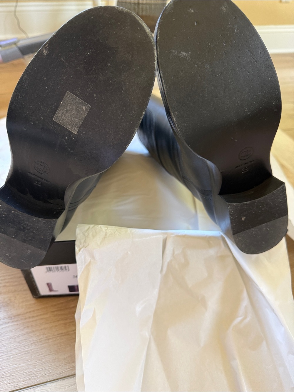 Chanel classic quilted CC riding boot 22B - Picture 4 of 11